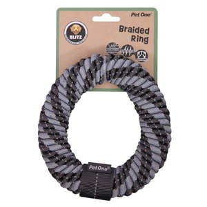 Best Selling: Pet One Blitz Braided Ring Dog Toy