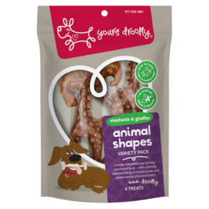 Best Selling: Yours Droolly Chicken Paste Filled Animal Shapes Variety Dog Treats