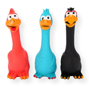 Screaming Latex Chicken Dog Toy