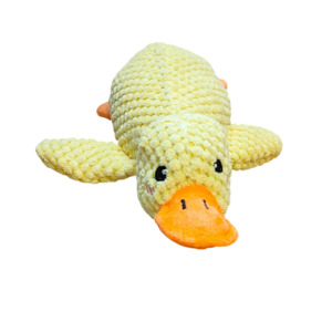 Dog Toys: Plush Yellow Duck Dog Toy