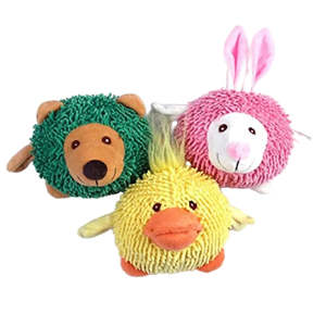 Plush Shaggy Squeaky Animal Dog Toy