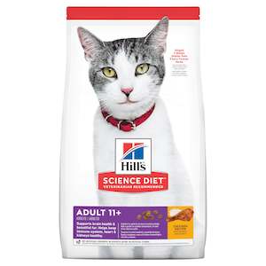Cat Food: HILL'S SCIENCE DIET ADULT 11+ SENIOR DRY CAT FOOD 1.59kg