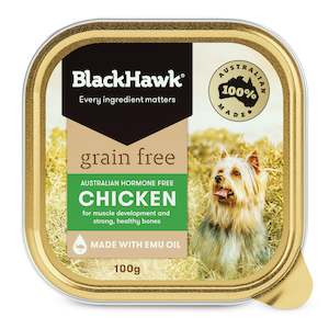 Black Hawk Dog Food: BLACK HAWK DOG-GRAIN FREE CHICKEN TIN 100gm
