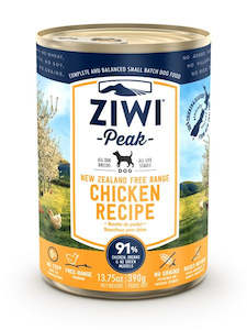 ZIWI PEAK CANNED CHICK DOG FOOD 390gm