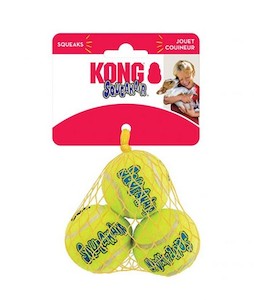 Accessories: KONG AIR PUPPY SQUEAKER TENNIS BALL SML