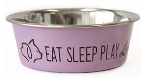 STAINLESS STEEL CUTE BOWL 550ML PINK