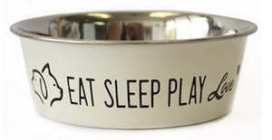 Bowls: STAINLESS STEEL CUTE BOWL 350ML IVORY