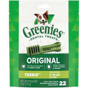 Treats: GREENIES DENTAL CHEW TEENIE 170GM