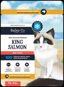 BAILEY+CO CAT SALMON BITES 70GM