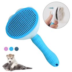 Cat: Grooming Shedding Brush, Self Cleaning Slicker Brush for Dog Cat Bunny