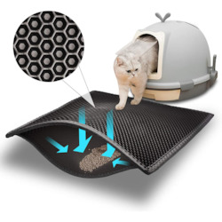 Best Selling: Cat Litter Mat Double Layer Waterproof Urine Proof Trapping Mat