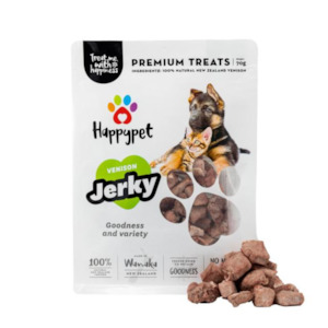 Treats: Happypet Venison Jerky Cat and Dog Treat