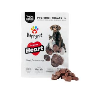 Treats: Happypet Venison Heart Cat and Dog Treat