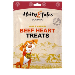 Hairy Tales Beef Hearts Freeze Dried Dog Treats
