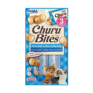 Cat: Inaba Churu Bites Chicken wraps with Tuna & Scallop Cat Treats