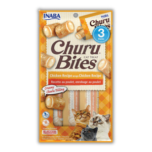 Inaba Churu Bites Chicken wraps with Chicken Recipe Cat Treats