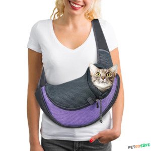 PetGoSafe Pet Sling Carrier Breathable Mesh Travel Safe Bag for Dogs Cats