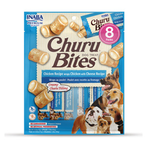 Inaba Churu Bites Chicken wraps with Cheese Recipe Dog Treats