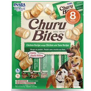 Inaba Churu Bites Chicken wraps with Tuna Recipe Dog Treats