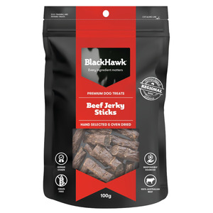 Black Hawk Beef Jerky Sticks Dog Treats