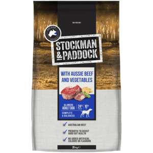 Dry Food: Stockman & Paddock Beef & Vegetables 20kg x 1