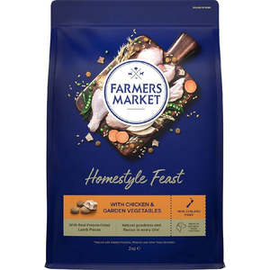 Dry Food: Farmers Market Adult Dog NZ Chicken & Garden Veg with Freeze Dried Lamb 2kg x 4