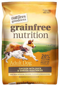 Dry Food: Natures Goodness Grain Free Chicken with Duck 7kg x 1