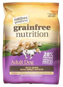Dry Food: Natures Goodness Grain Free Wild Game with Sweet Potato 3kg x 4