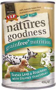 Canned Food: Natures Goodness Grain Free Lamb & Rosemary 400g x 12