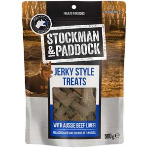 Treats: Stockman & Paddock Beef Live Strap 500g x 12