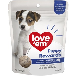 Treats: Love'em Puppy Liver Rewards Treats 200g x 6
