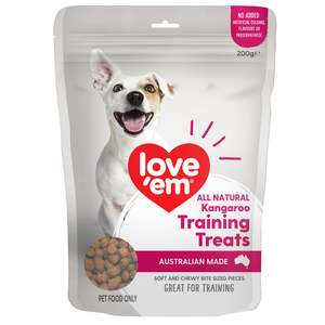 Treats: Love'em Kangaroo Training Treats 200g x 5
