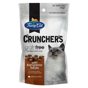 Treats: Fussy Cat Grain Free Treats Kangaroo Snackers 100g x 9