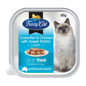 Cat: Fussy Cat Adult Grain Free Oceanfish & Chicken with Sweet Potato 85g x 9