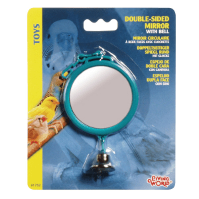 Nina Ottosson: Bird Mirror Large Double Sided Round with Bell