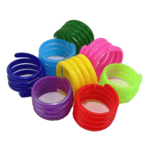 Products: Poultry Spiral Leg Ring 18mm