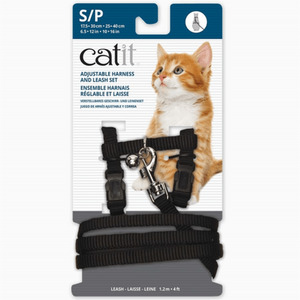 Products: Catit Harness and Lead Set - Black