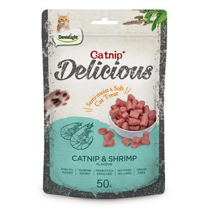 Dentalight Delicious Catnip & Shrimp Cat Treats 50g