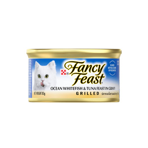 FANCY FEAST Adult Grilled Ocean Whitefish Tuna Feast in Gravy Wet Cat Food