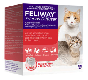 Feliway Friends Diffuser for Cats plus 48ml Refill
