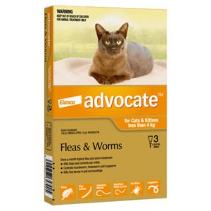 Advocate Flea and Worm Spot-On Treatment for Cats and Kittens under 4kg