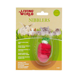 Living World Nibblers Wood Chews - Loofah & Strawberry