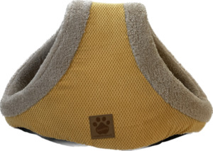 Products: Snoozy Mod Chic Double Hide & Seek Bed Buff Yellow