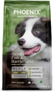 Products: Phoenix Puppy Ocean Fish & Barramundi 13kg