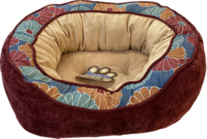 Snoozzy Daydreamer Pet Bed Microcord Red Medium