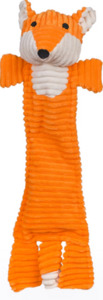 Patchwork Pet Dog Toy - Corduroy Flat Orange Fox 51cm