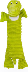 Patchwork Pet Dog Toy - Corduroy Flat Green Alligator 51cm