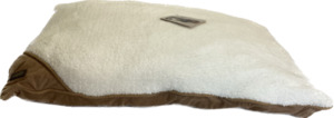 AFP Faux Lambswool Pillow Bed Tan Sml