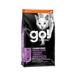 Dry Food: Go! Carnivore Grain Free Chicken,Turkey & Duck Recipe Cat Dry Food 1.4kg