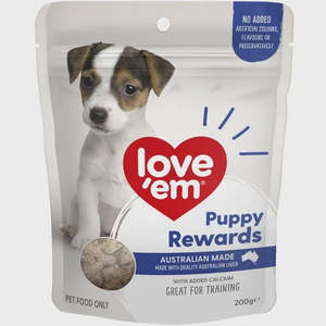 Treats: Love 'em Liver Puppy Rewards 200g